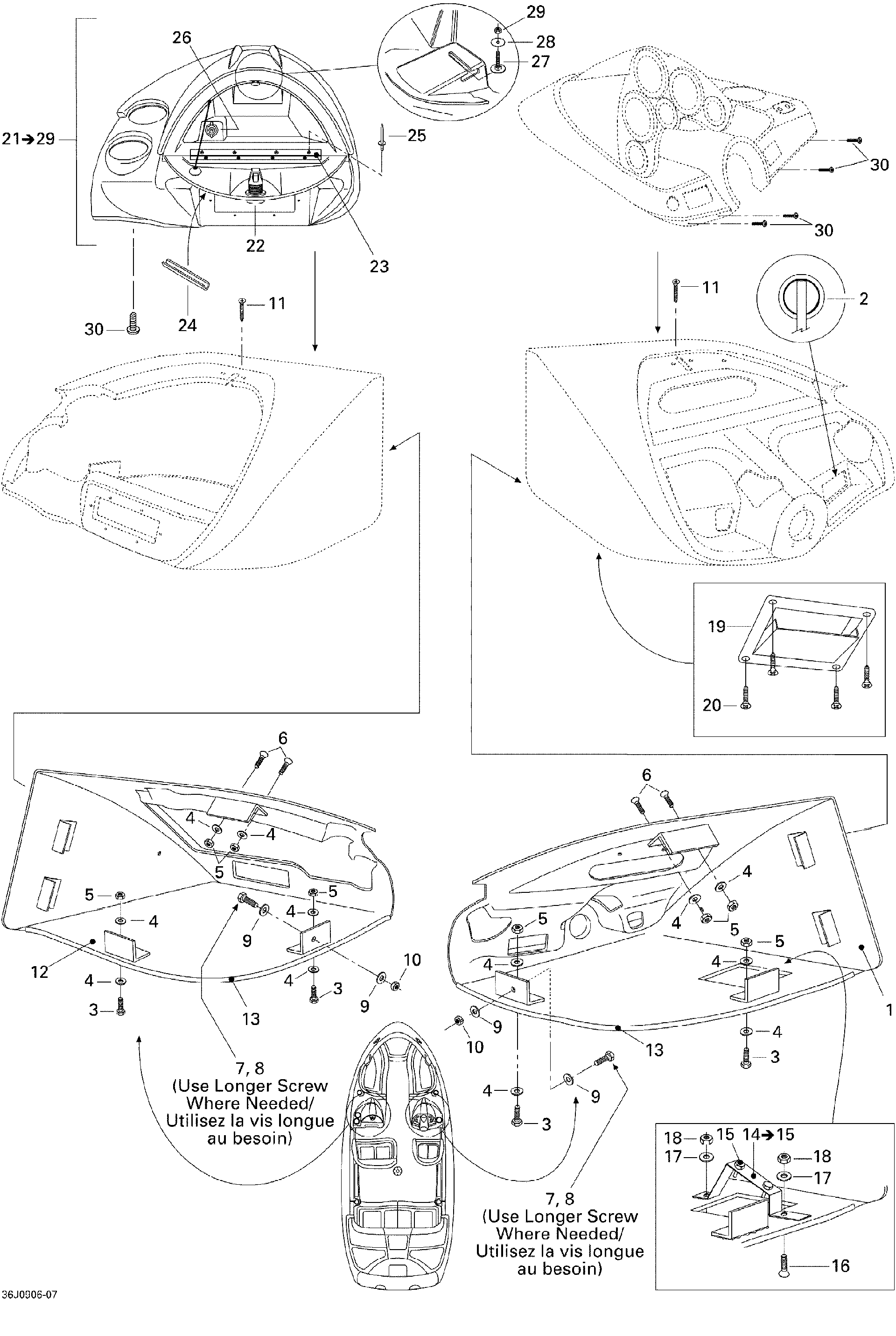 Sea-Doo Glove BOX ASM, OEM Part # 204073355