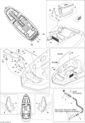 Sea-Doo SWIM Platform Carpet Inner, OEM Part # 204073441