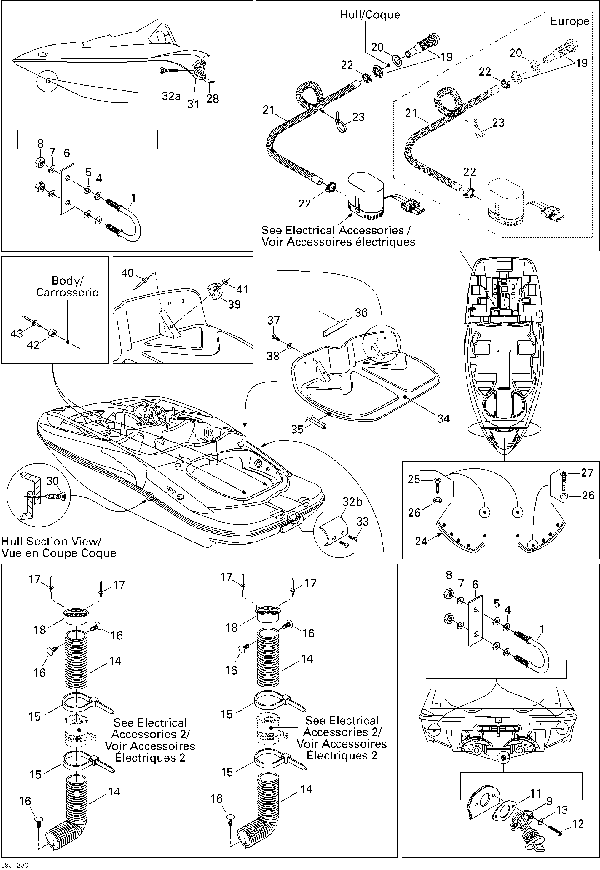 Sea-Doo TRIM LOK, OEM Part # 204130079