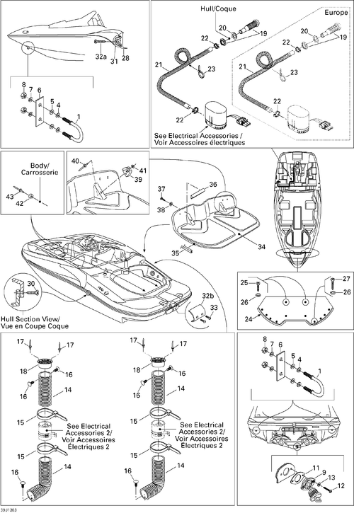 Sea-Doo TRIM LOK, OEM Part # 204130079
