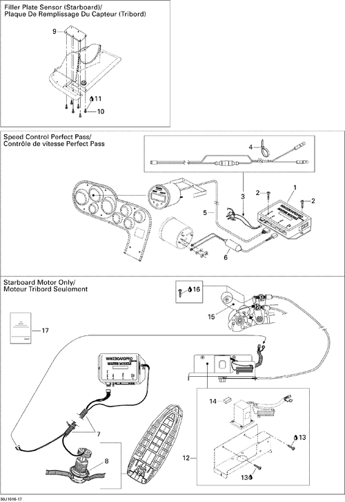 Sea-Doo Cable/bracket Asm-servo, OEM Part # 204250357
