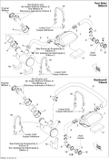 Sea-Doo Exhaust HOSE PORT, OEM Part # 204340487