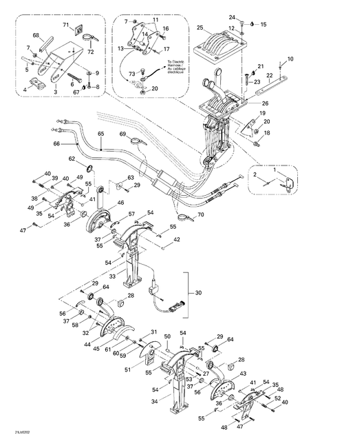 Sea-Doo Cable LH, OEM Part # 204390065