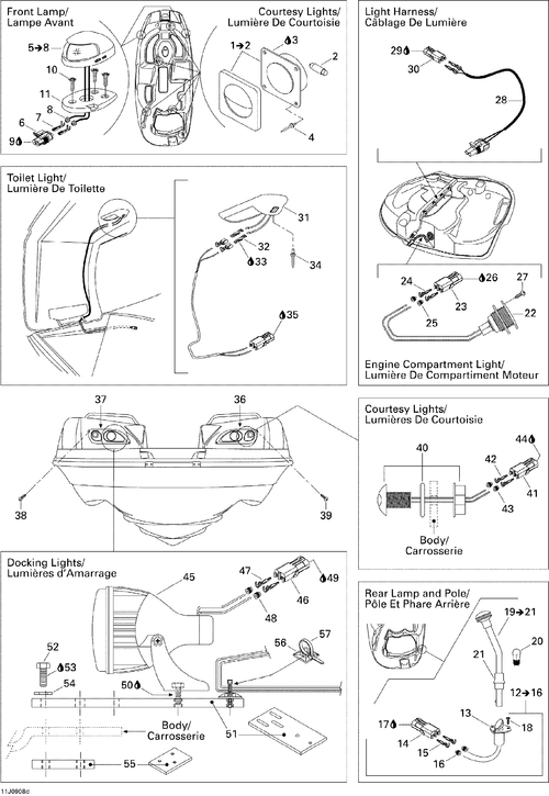 Sea-Doo Light Harness, OEM Part # 204470551