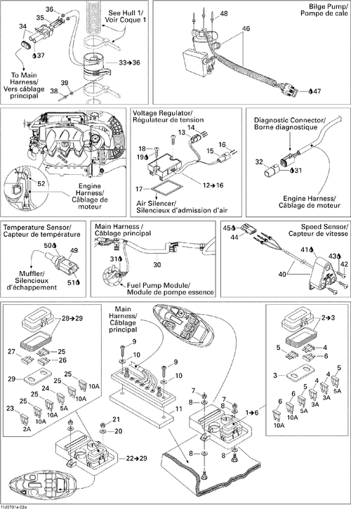 Sea-Doo MAIN Harness, OEM Part # 204471124