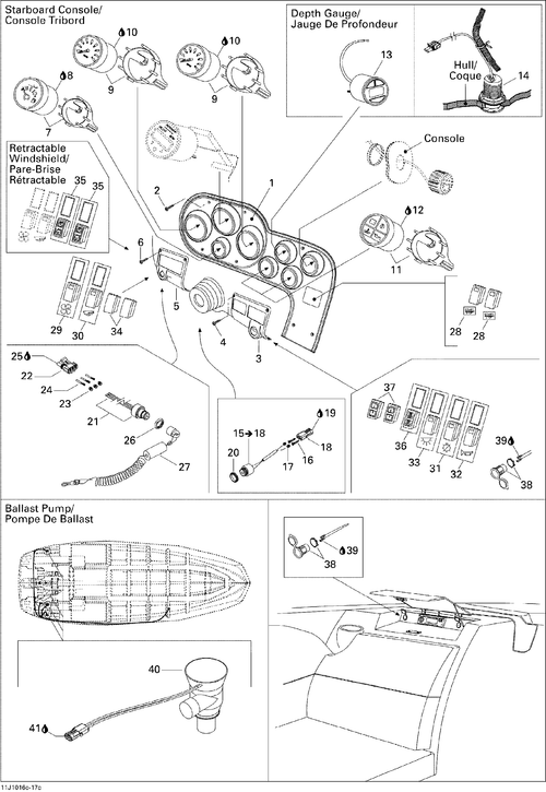 Sea-Doo Heating System Switch, OEM Part # 204471166