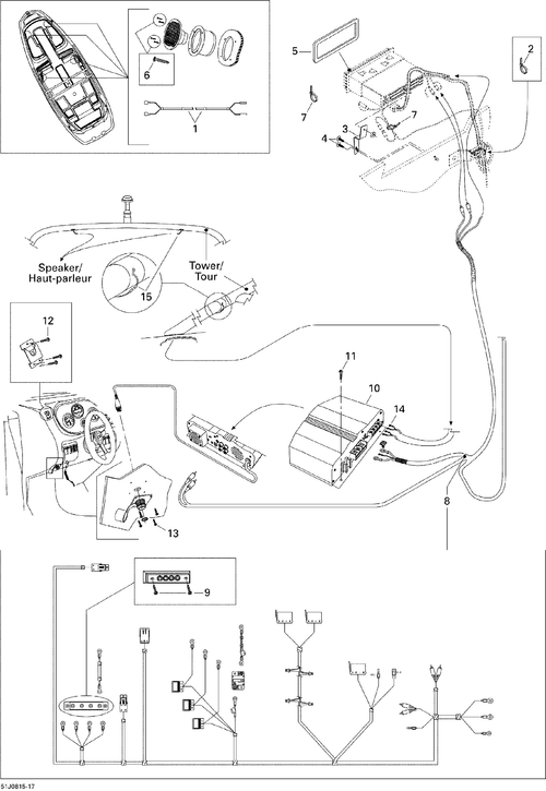 Sea-Doo Accessory Harness WAKE, OEM Part # 204471197
