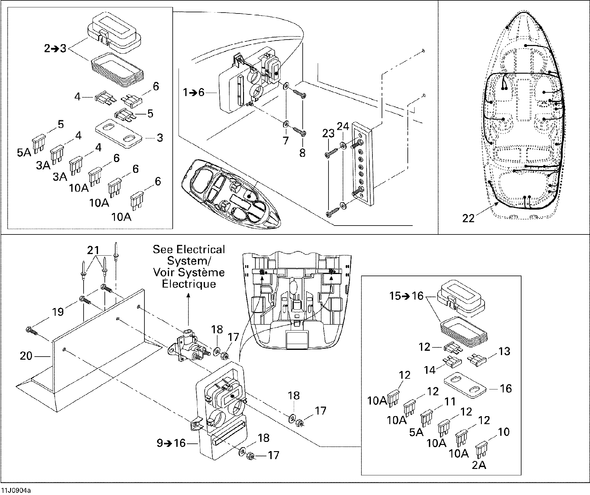 Sea-Doo MAIN Harness Accessory, OEM Part # 204471233