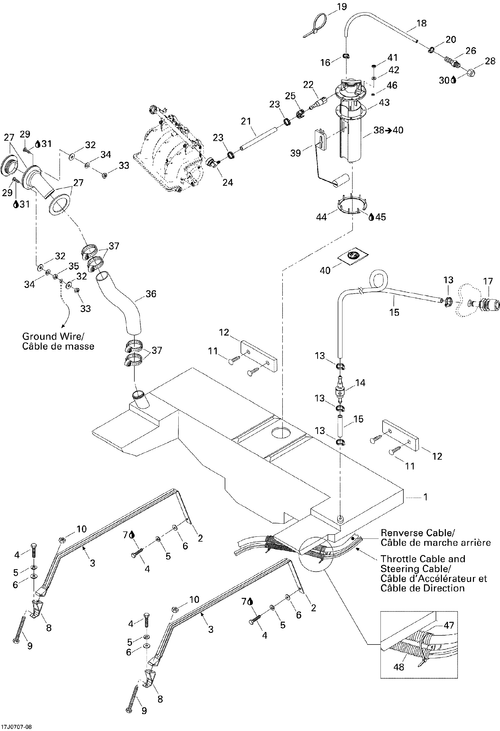 Sea-Doo VENT FUEL Surge Protector, OEM Part # 204560101