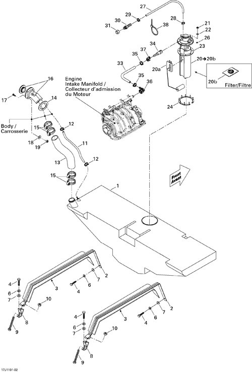 Sea-Doo Coupler, OEM Part # 204560265