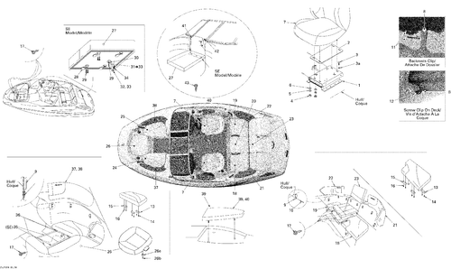 Sea-Doo SNAP Cover, OEM Part # 204611609