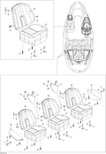 Sea-Doo SEAT Support, OEM Part # 204613998