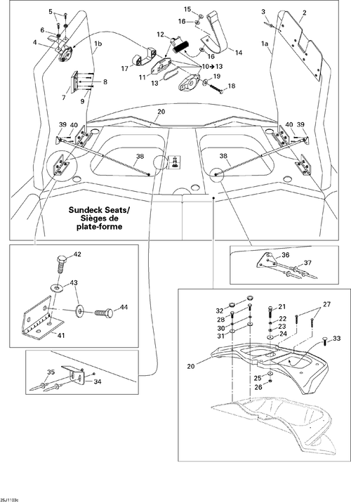 Sea-Doo LOOP White, OEM Part # 204614617