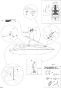 Sea-Doo Recess Cable CUP, OEM Part # 204950109