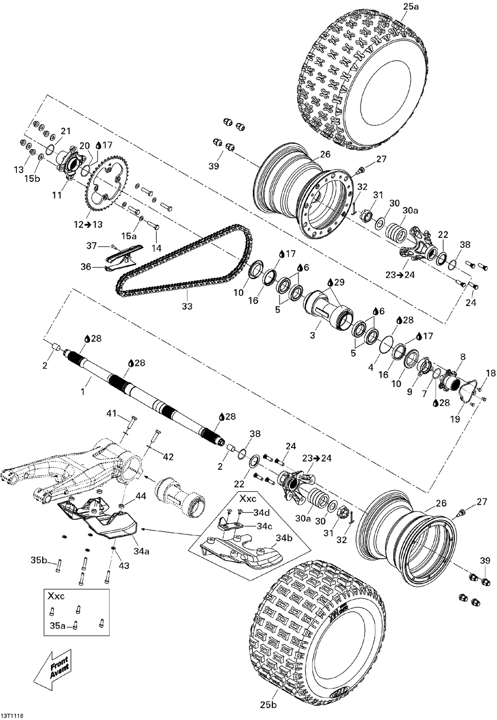 Fits 2008-2011 Can-Am DS 450 Xxc / DS 450 CE STD & X (3F9D Socket HEAD Screw M8 X 25, OEM Part # 205082534 - schematic diagram