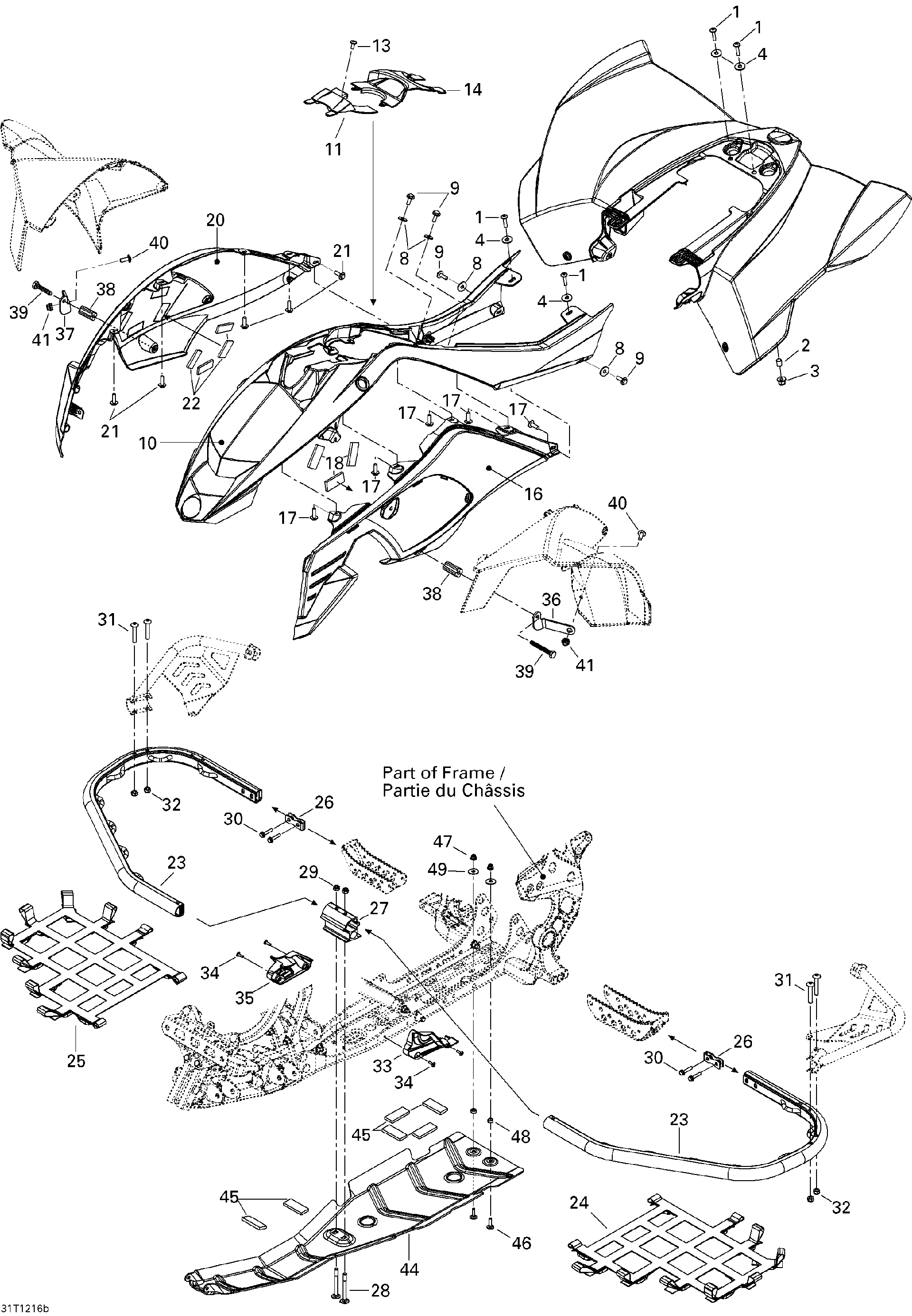 Fits 2008-2015 Can-Am DS 450EFI Xxc / DS 450EFI Xxc & Xmx Carriage BOLT M6 X 25, OEM Part # 207762534 - schematic diagram