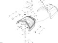Fits 2017 Can-Am F3 Storage Box, B-349 KIT SPY, OEM Part # 219400755 - schematic diagram
