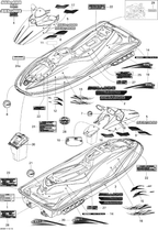 Schematic diagram for Fits 2008 Sea-Doo GTI SE 155 LH Rear Lateral Decal, OEM Part # 219902931