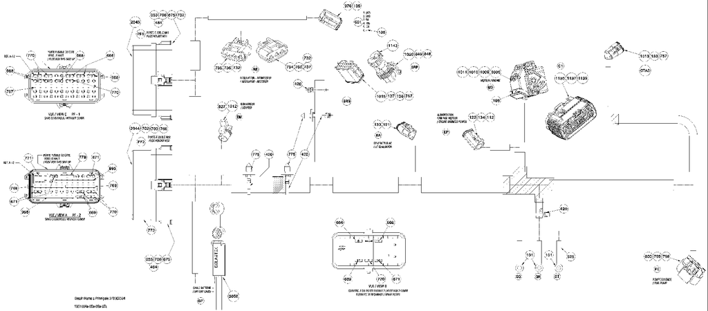 Schematic diagram for Fits 2009-2010 Sea-Doo GTX 155 / GTX iS 215 Fuse-Relay Decal, OEM Part # 219903035