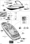 Sea-Doo Capacity Label, OEM Part # 219903413