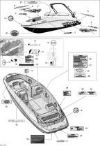 Sea-Doo Capacity Label, OEM Part # 219903413