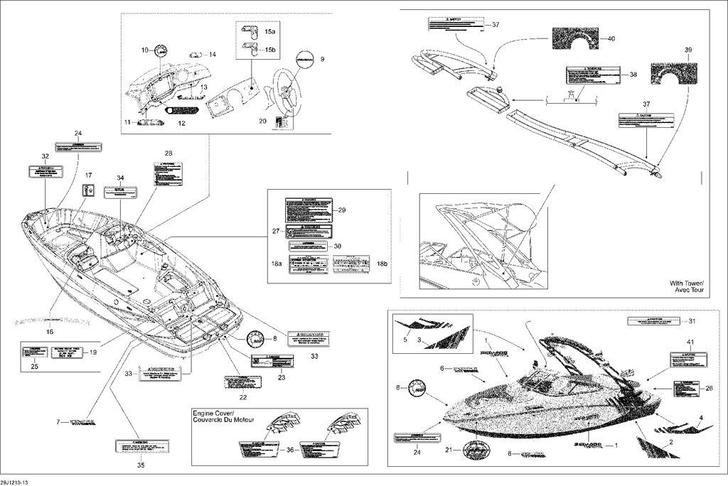 Sea-Doo BODY Graphic, OEM Part # 219903617