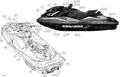 Fits 2017 Sea-Doo GTI-GTR-GTS Deflector Decal, OEM Part # 219904991 - schematic diagram