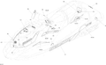 Fits 2018 Sea-Doo 1- GTS 90 Decal, SIDE REAR LEFT, OEM Part # 219905088 - schematic diagram