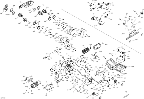 Fits 2007-2017 Can-Am Renegade / Renegade 500 EFI Phillips Screw K40 X 10, OEM Part # 241641040 - schematic diagram