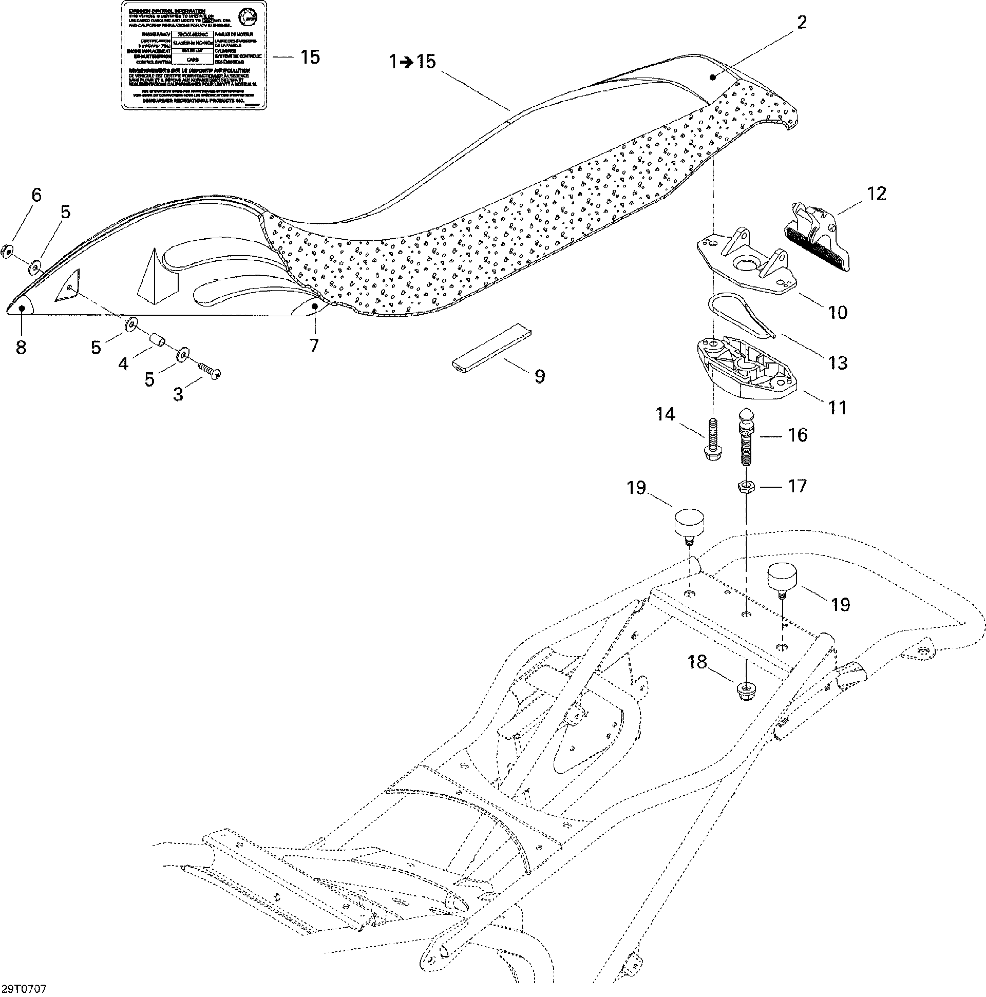 Can-Am PHIL Truss M/S M6 X 30, OEM Part # 250000046