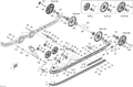 Fits 2011-2012 Ski-Doo Freeride 154 800R E-TEC (Racing) / Summit FREERIDE 800R E-TEC Socket Screw M10 X 55, OEM Part # 250000489 - schematic diagram