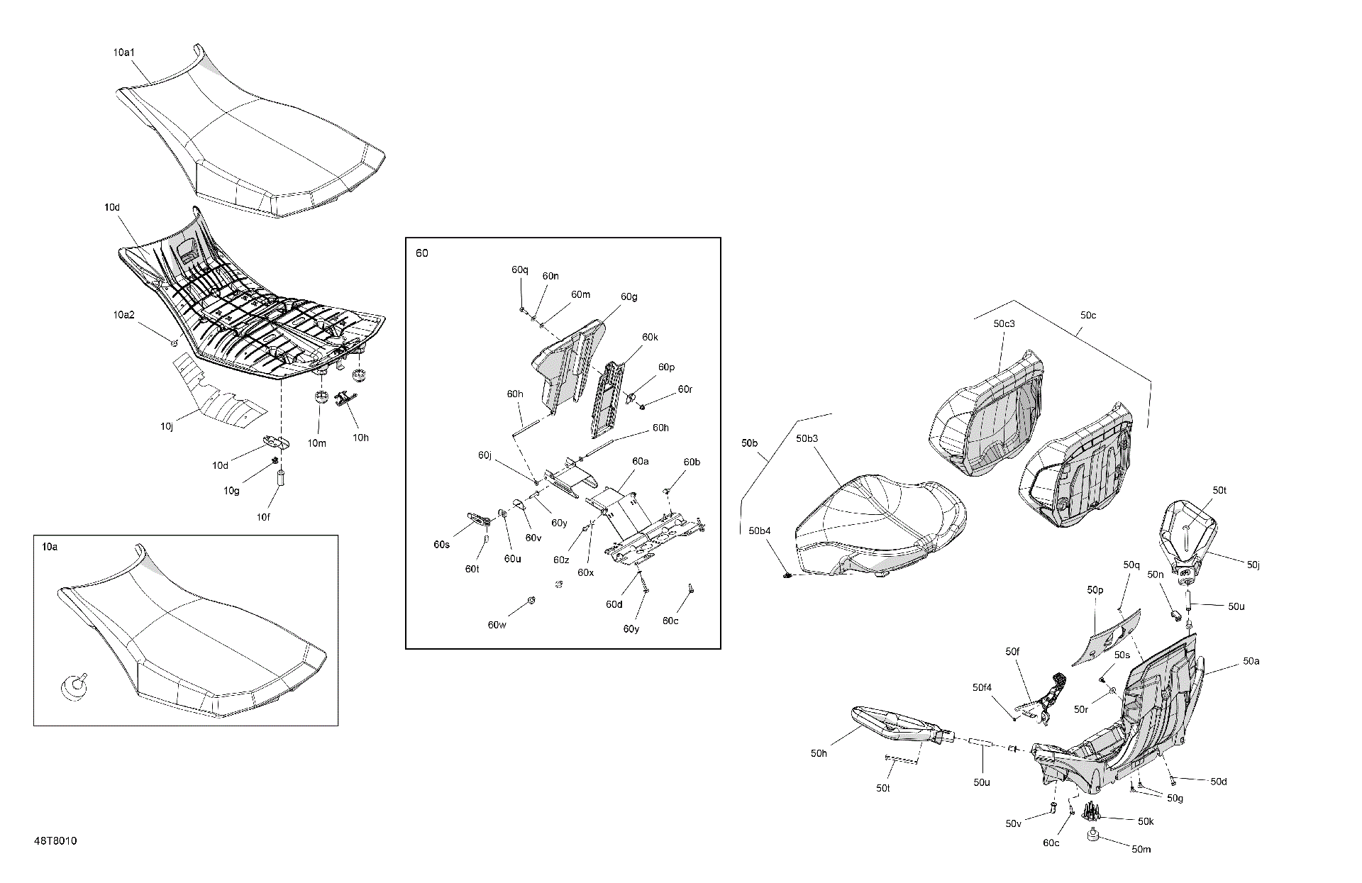 Fits 2008-2018 Can-Am | Ski-Doo T Regulation - OUTLANDER PRO - 4X4 - 1000R - 3UJA - Brushed NUT M5, OEM Part # 250100018 - schematic diagram