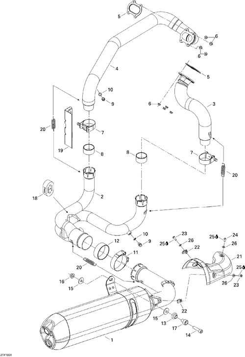 Can-Am Hexagonal NUT 3/8-16 GR2, OEM Part # 250100086