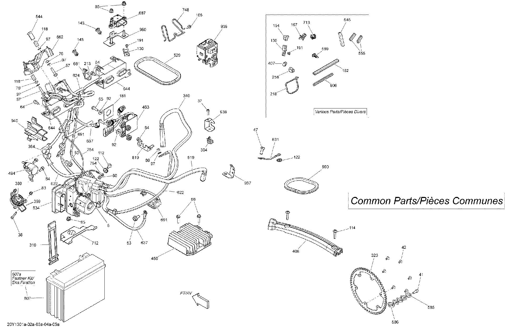 Fits 2009-2013 Can-Am Spyder RS_RSS SE5 / Spyder RS_RSS SM5 HEX Coupling NUT M6 X 1.0, OEM Part # 250100117 - schematic diagram