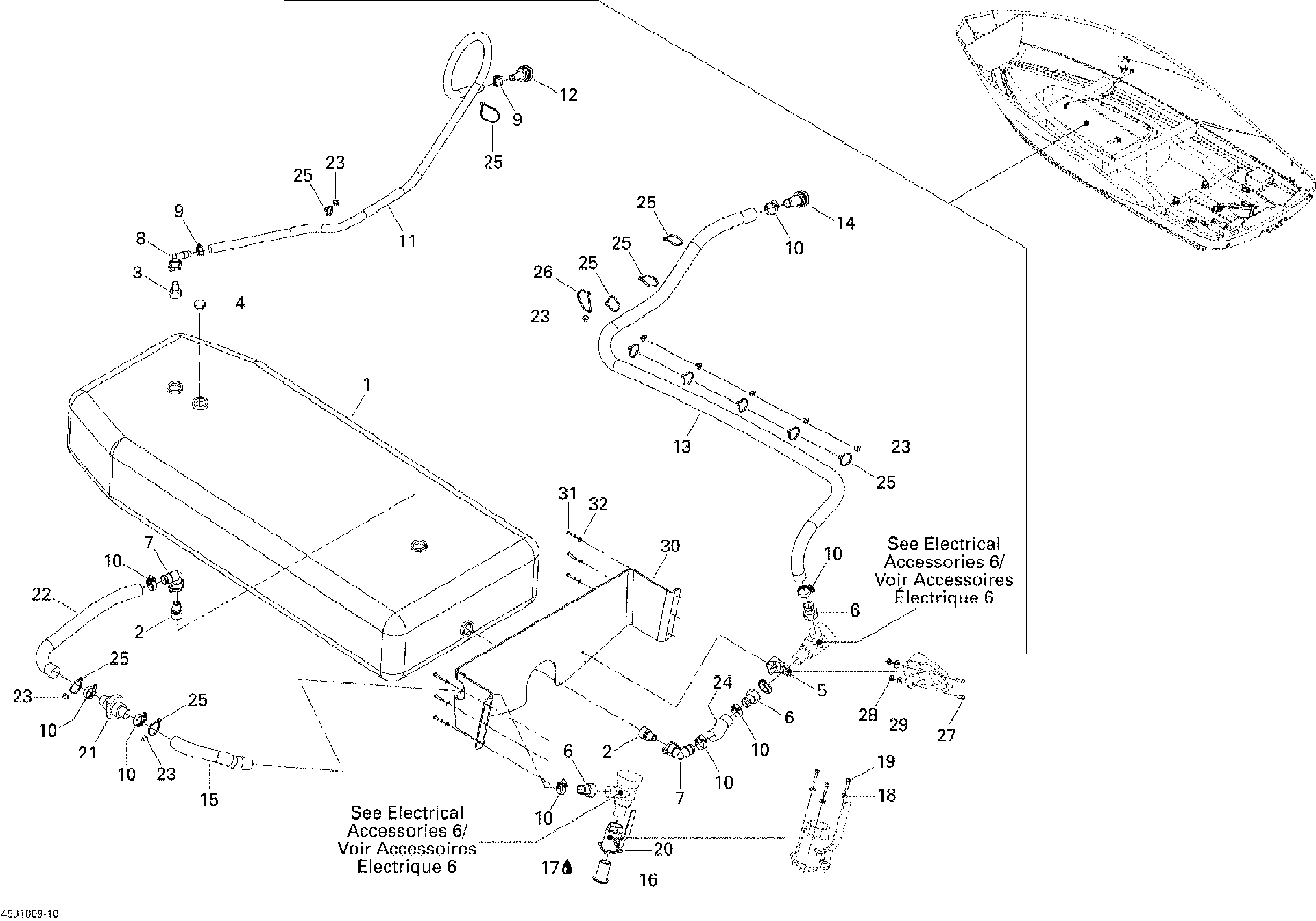 Sea-Doo SHUT OFF Valve, OEM Part # 262000079