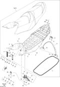 Sea-Doo SEAT Strap, OEM Part # 269001580