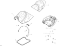 Fits 2018-2019 Sea-Doo 001 - RXT 230 / 1- RXT 230 REAR SEAT ASM, OEM Part # 269003030 - schematic diagram