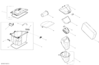 Schematic diagram for Fits 2007-2015 Sea-Doo GTX 155 / GTX LTD 215 Extinguisher Support, OEM Part # 269501501