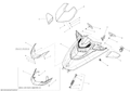Fits 2014 Sea-Doo GTX S 155 HOOD B-367 ASSY, OEM Part # 269502000 - schematic diagram