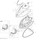 Fits 2015 Sea-Doo GTI LTD 155 / GTI Antracite Storage Cover, OEM Part # 269502045 - schematic diagram