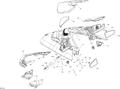 Fits 2015-2017 Sea-Doo Wake PRO / GTX 155 Trim, HOOD B-160, OEM Part # 269502089 - schematic diagram