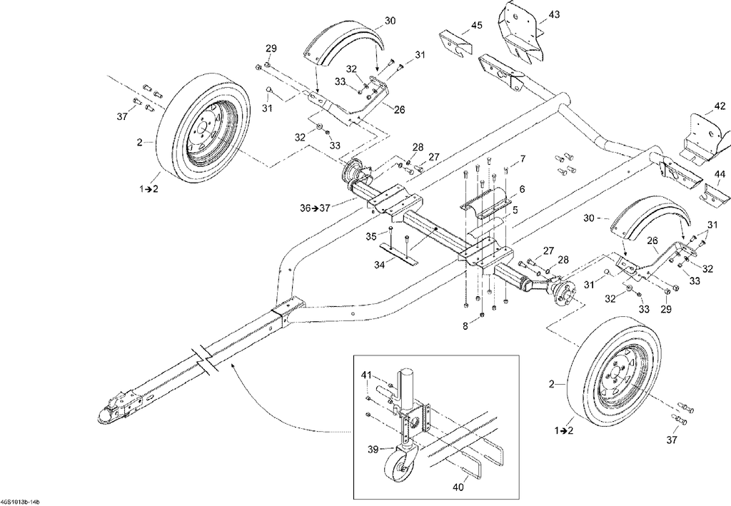 Sea-Doo LH Gasket, OEM Part # 269800281