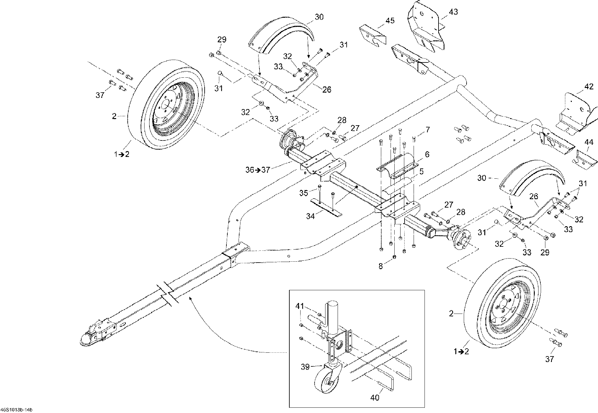 Sea-Doo LH Gasket, OEM Part # 269800281