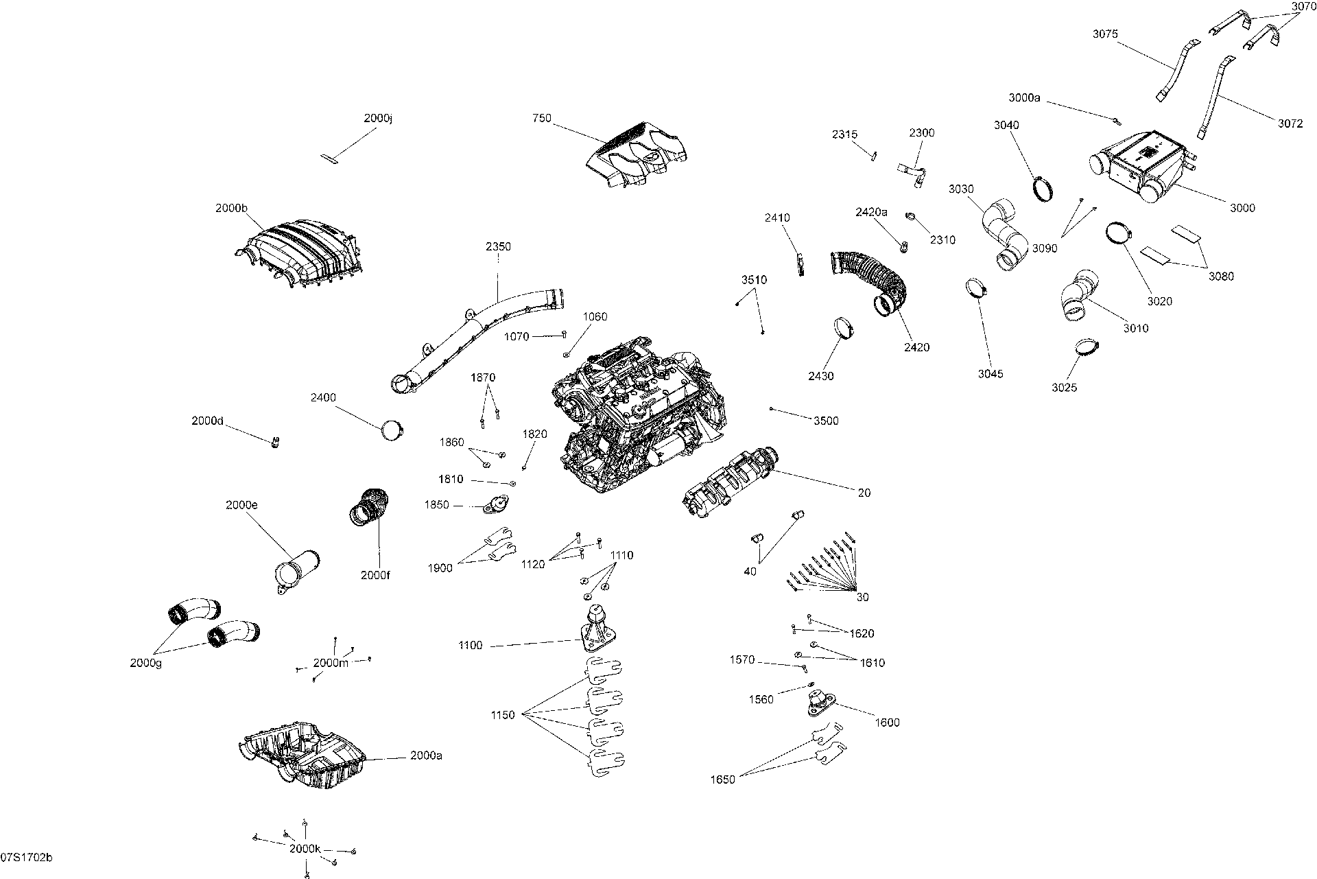 Fits 2011-2017 Sea-Doo GTX 155 / GTX LTD 215 HOSE Connector, OEM Part # 273000295 - schematic diagram