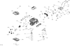 Fits 2011-2016 Sea-Doo GTI-GTR-GTS / Wake PRO AIR Silencer TUBE, OEM Part # 273000299 - schematic diagram