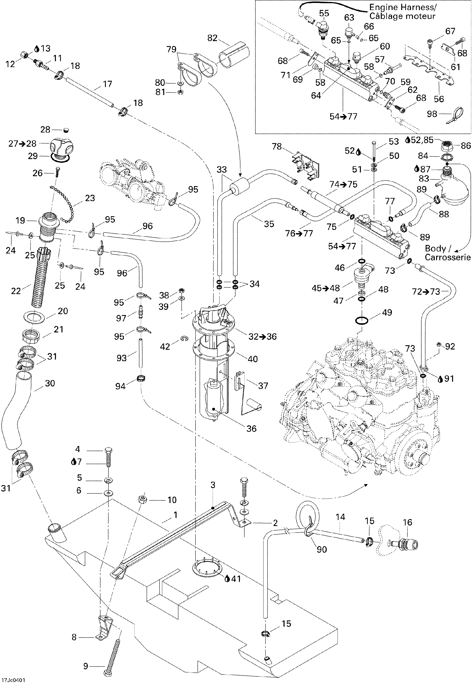 Sea-Doo Spacer, OEM Part # 275500465
