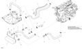 Fits 2014-2018 Sea-Doo SAR 155 HOSE, OEM Part # 276000350 - schematic diagram