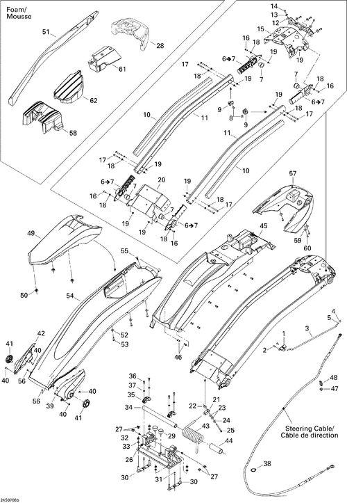 Sea-Doo Retainer Clamp Anodized, OEM Part # 277001233