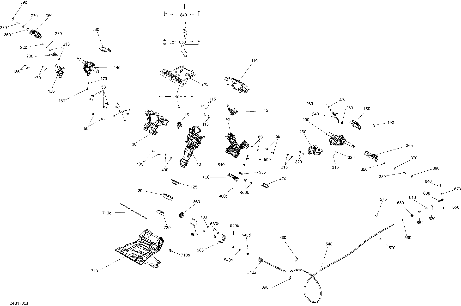 Fits 2015-2017 Sea-Doo GTI-GTR-GTS / RXP-X 260 & RS Aesthetic CAP, OEM Part # 277001919 - schematic diagram