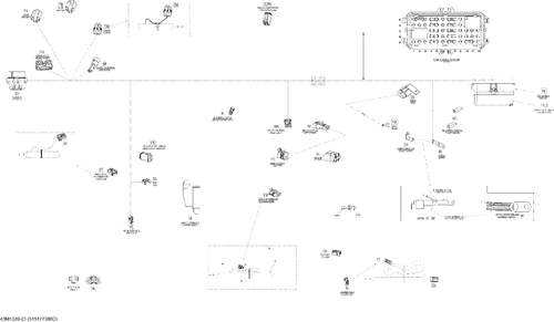 Fits 1997-2013 Ski-Doo | Sea-Doo GRAND TOURING LE & SE XR / GSX LE & SE XR MALE LOCK 6 Circuits, OEM Part # 278000737 - schematic diagram